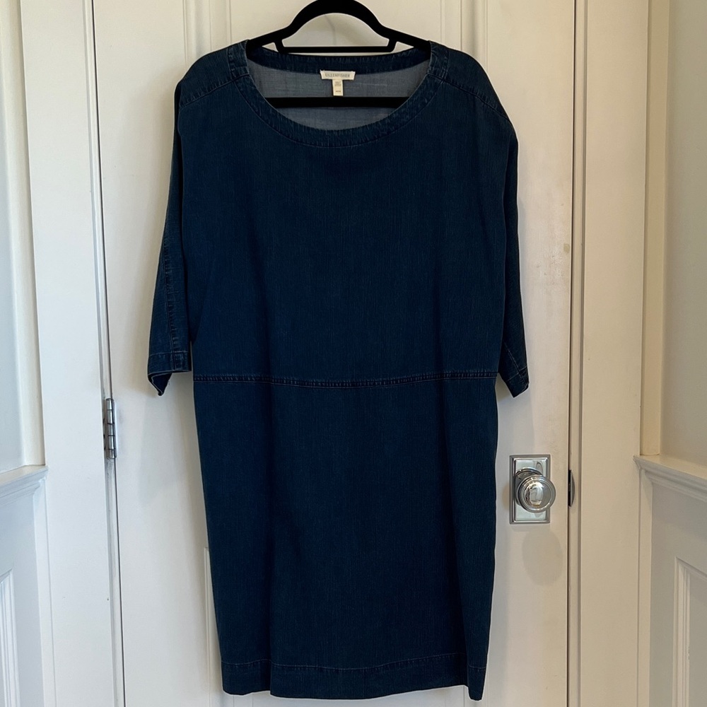 Eileen Fisher Navy Denim Dress